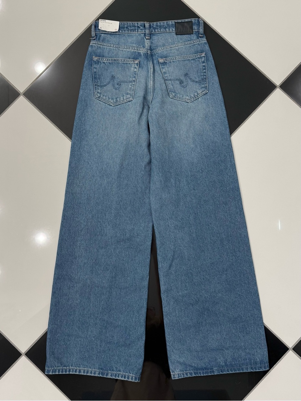 Ag Adriano Goldschmied Deven High Waist Ultra Wide-Leg Denim sz 26 - Picture 4 of 10